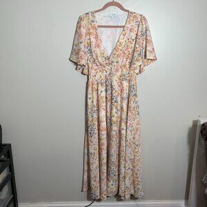 Baltic Born Verona Smocked Maxi Dress Size XL bump-friendly maternity